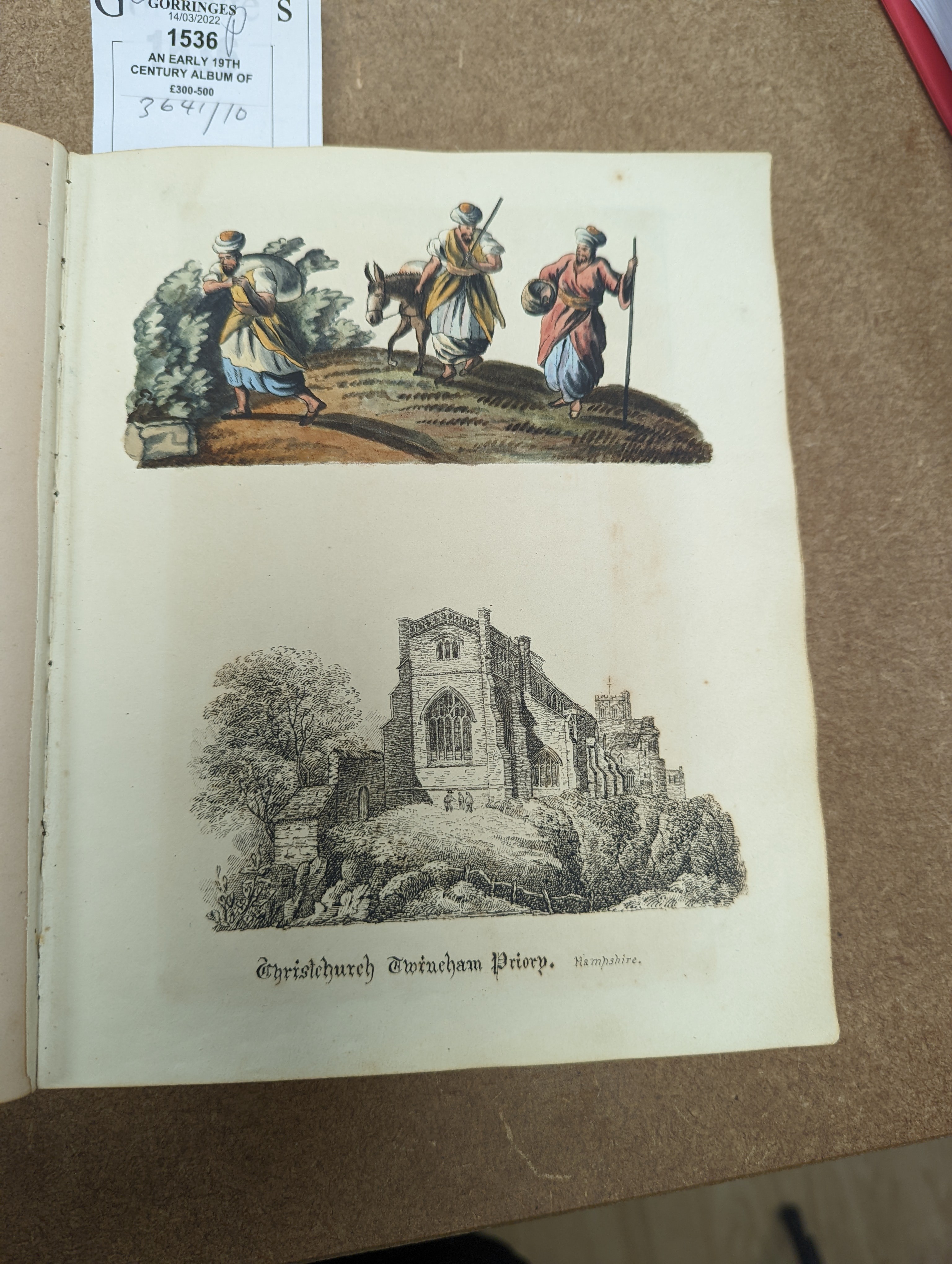 An early 19th century album of 152 watercolours, and pencil and ink drawings, including natural history still life subjects, land and seascapes and vignettes, many with accompanying verse and prose, by approximately 30 d